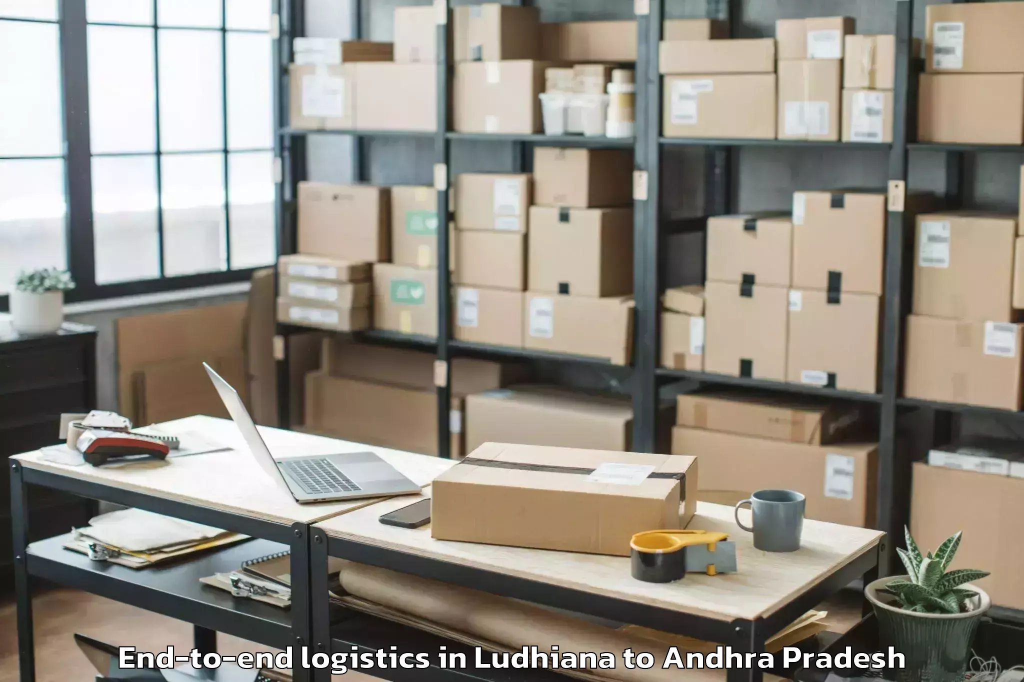 Top Ludhiana to Pedakurapadu End To End Logistics Available